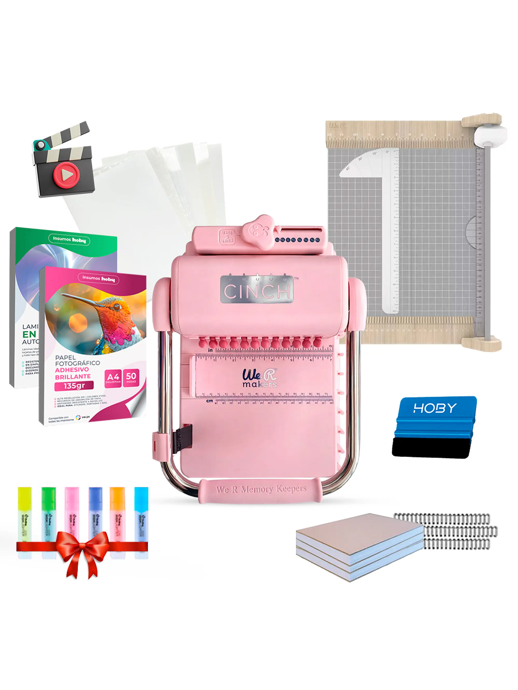 PREVENTA Kit Cinch Pink + Guillotina We R CP22 Envío desde el 20 de agosto 1