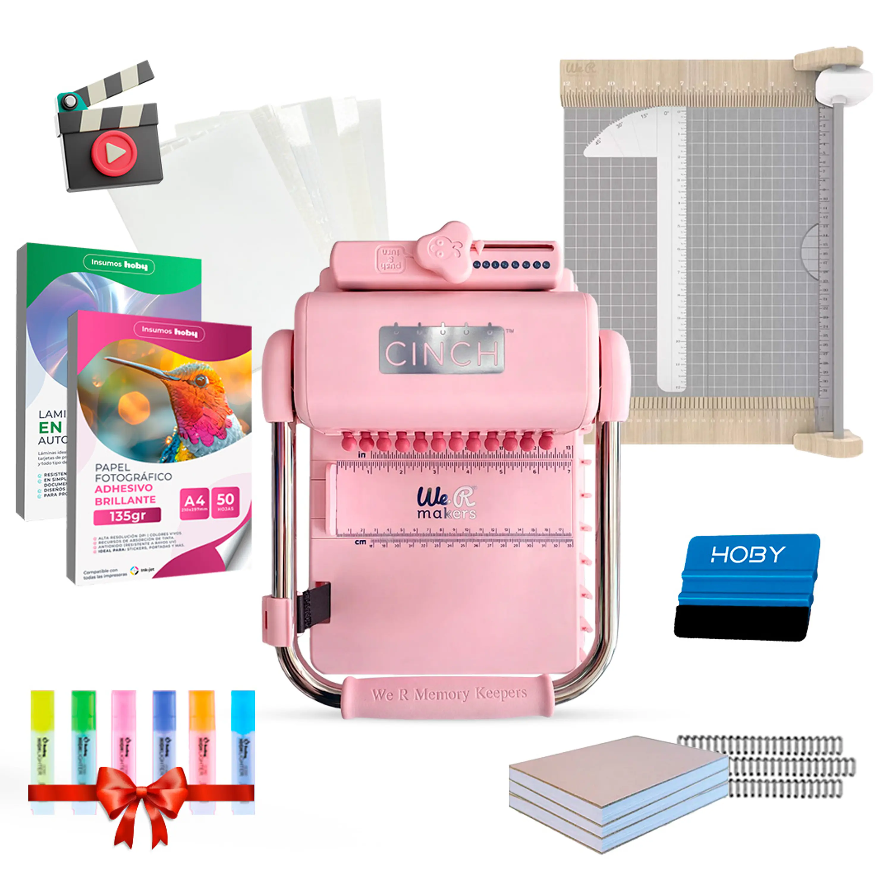 PREVENTA Kit Cinch Pink + Guillotina We R CP22 Envío desde el 20 de agosto 1