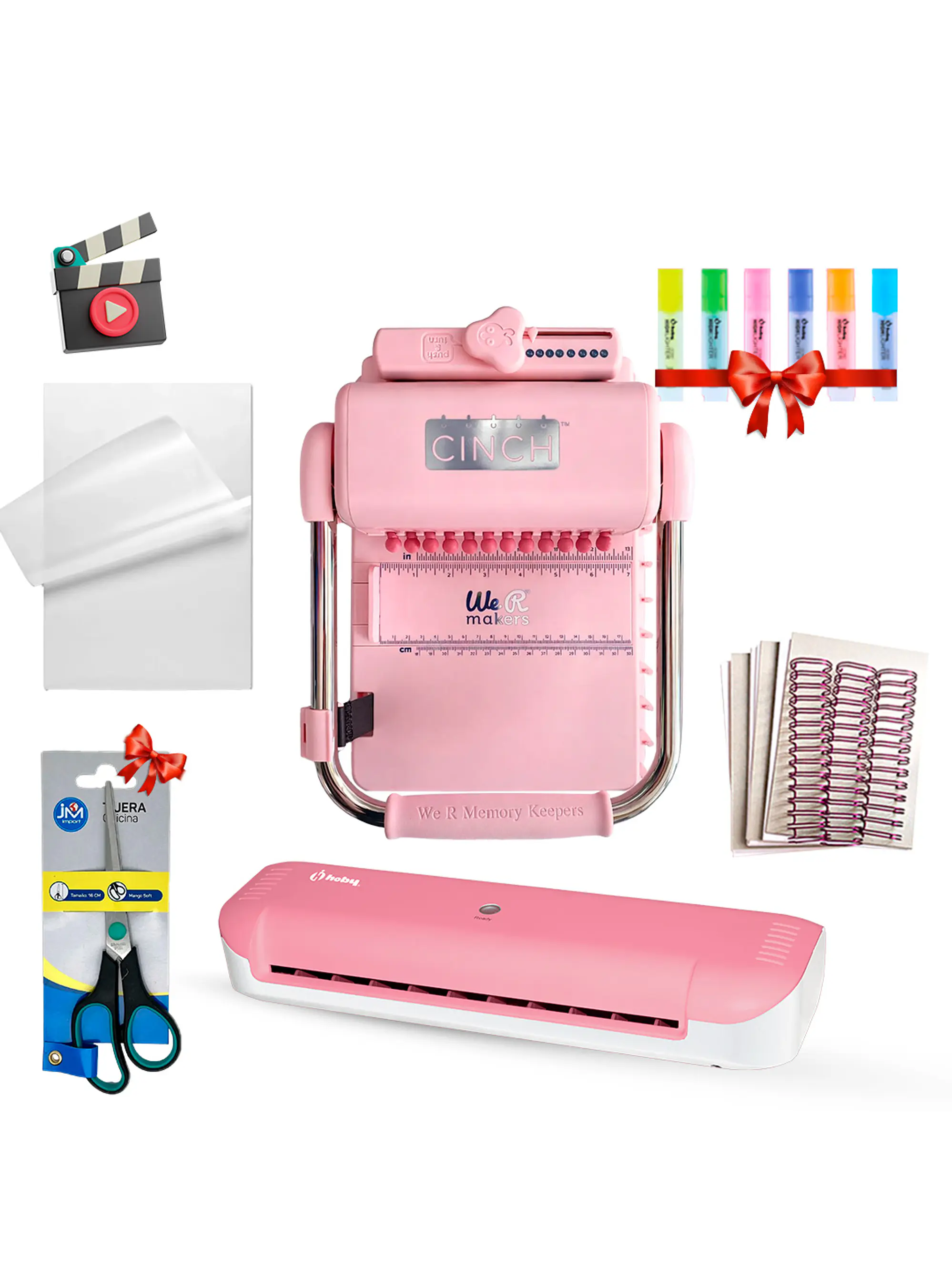 PREVENTA Kit Cinch Pink + Laminadora A4 CP27 Envío desde el 20 de agosto 1
