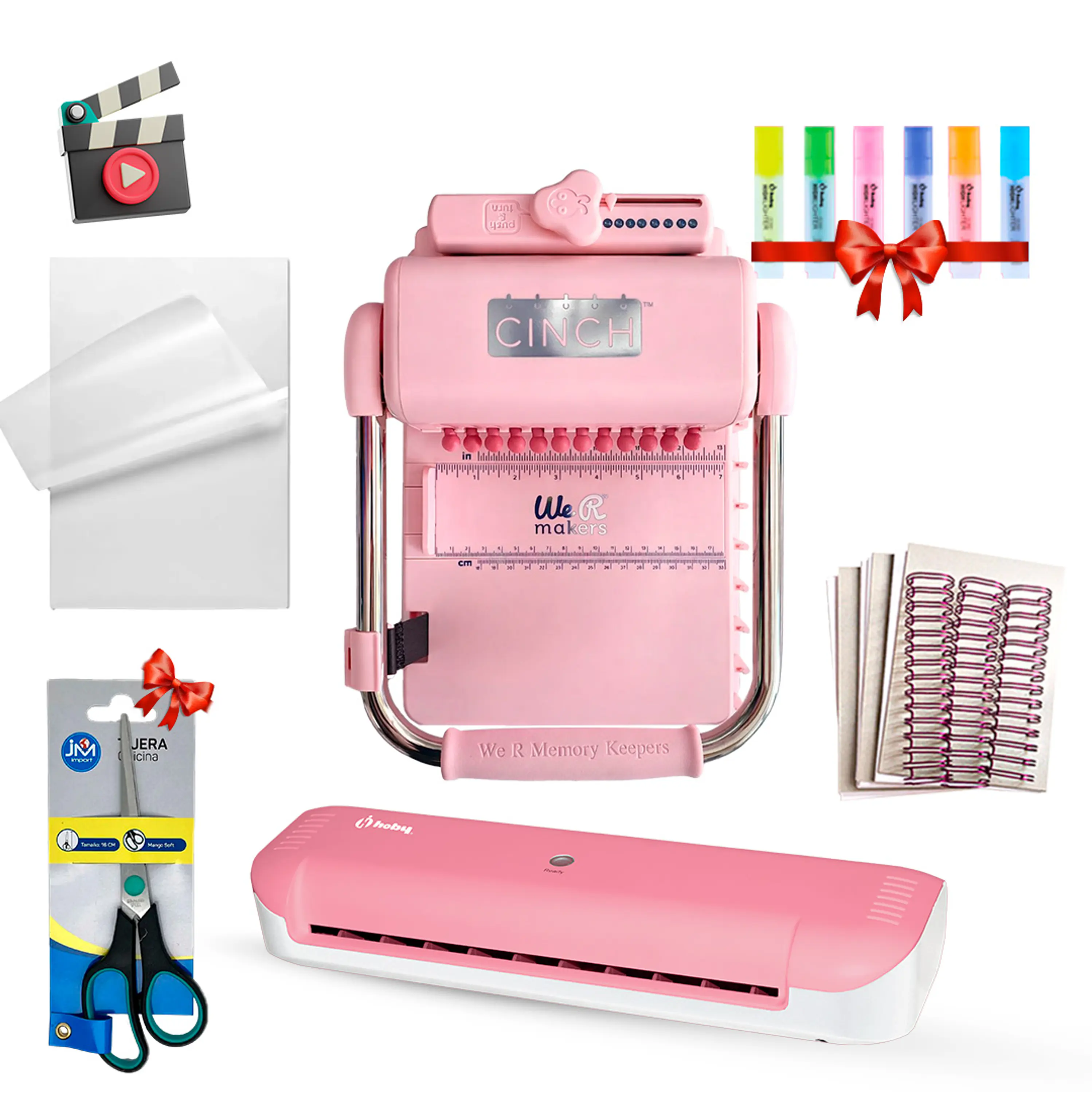 PREVENTA Kit Cinch Pink + Laminadora A4 CP27 Envío desde el 20 de agosto 1