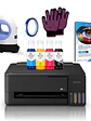 Impresora Epson E/tank L1350 + Tintas Sublimación Hoby Print + Mini Estampadora Sublipress - Miniatura 1