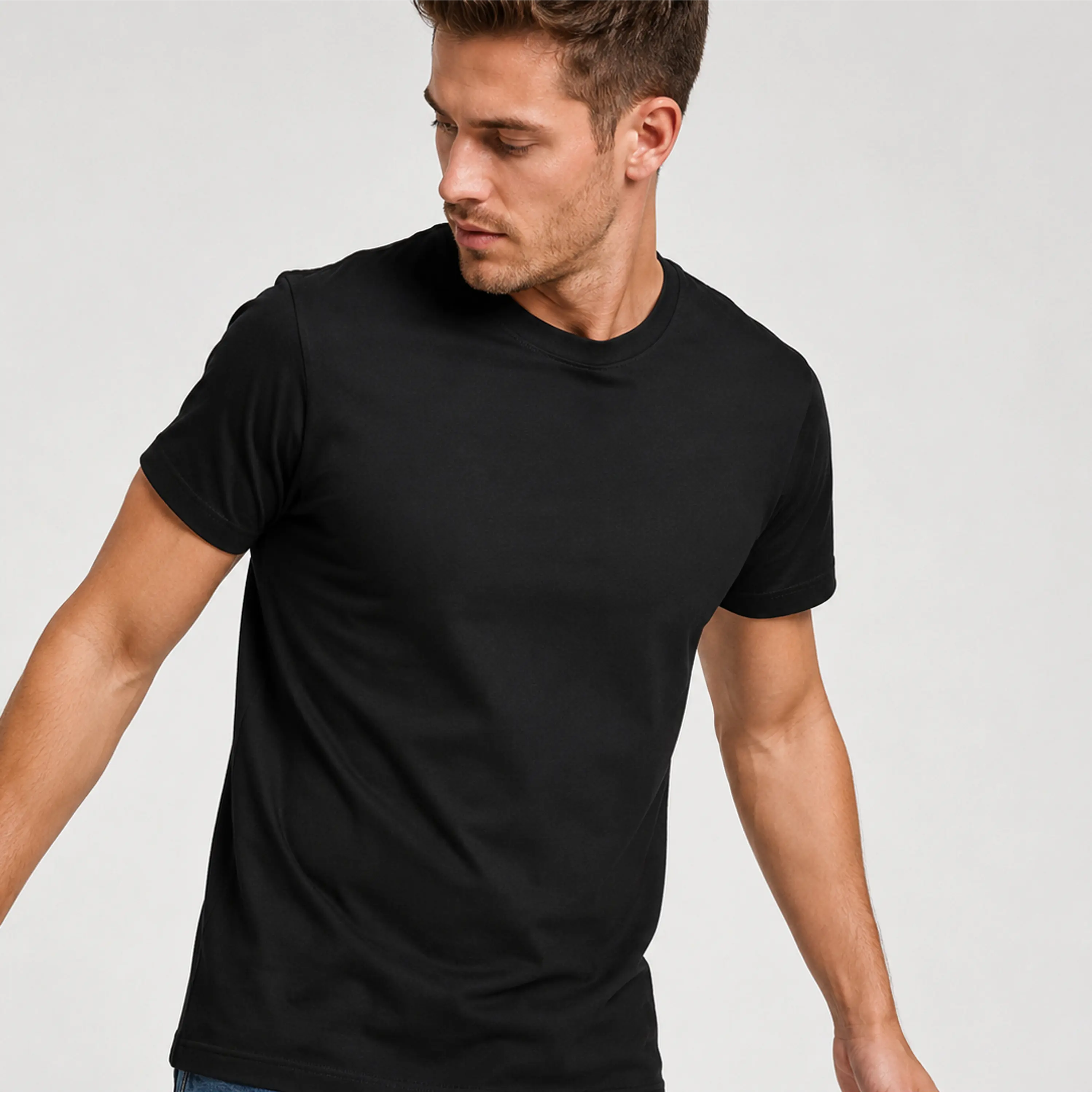 Polera Hoby Premium Algodón 100% Manga Corta Basico Estampar talla M 3