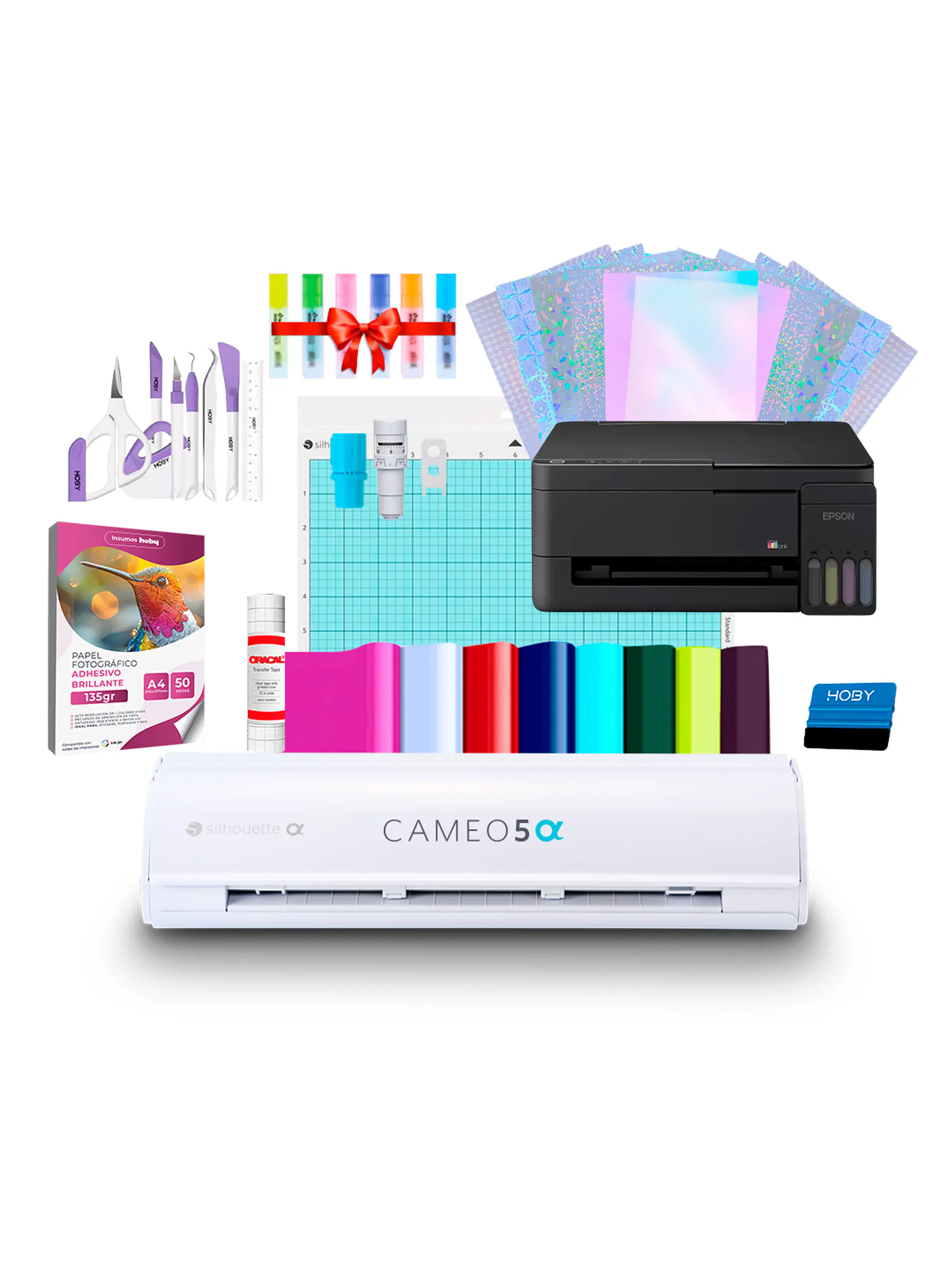 Kit Silhouette Cameo 5 Alfa + Impresora Epson L3310 Ab06 1