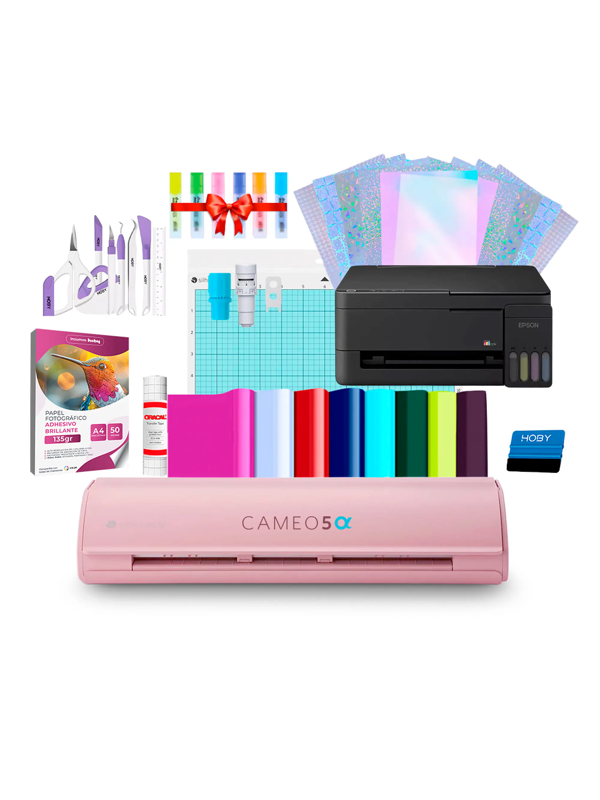 Kit Silhouette Cameo 5 Alfa + Impresora Epson L3310 AR06 1