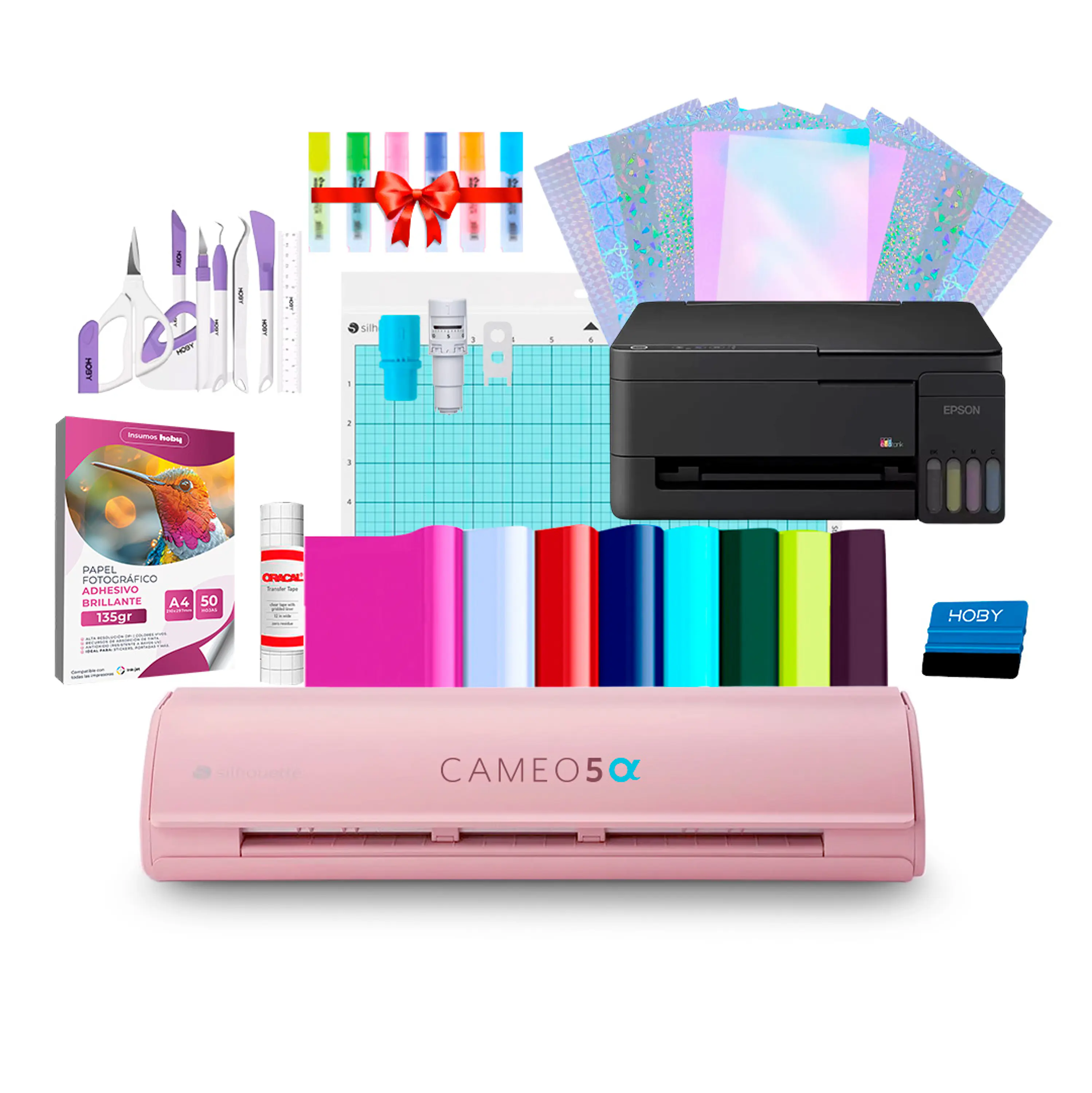 Kit Silhouette Cameo 5 Alfa + Impresora Epson L3310 AR06 1