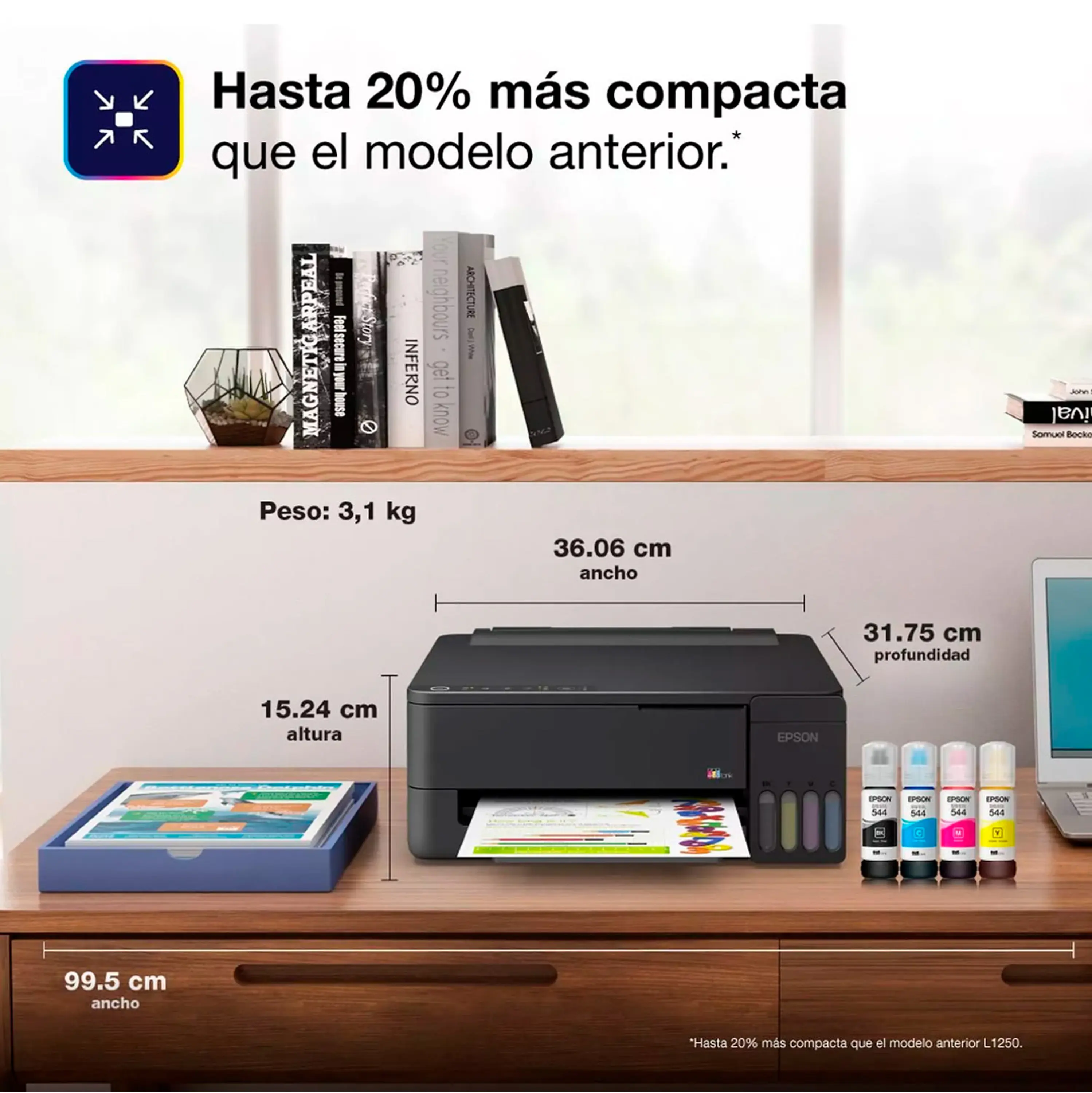 Impresora Epson E/tank L3310 + Tintas Sublimación Hoby Print + Papel Premium + Guantes 6