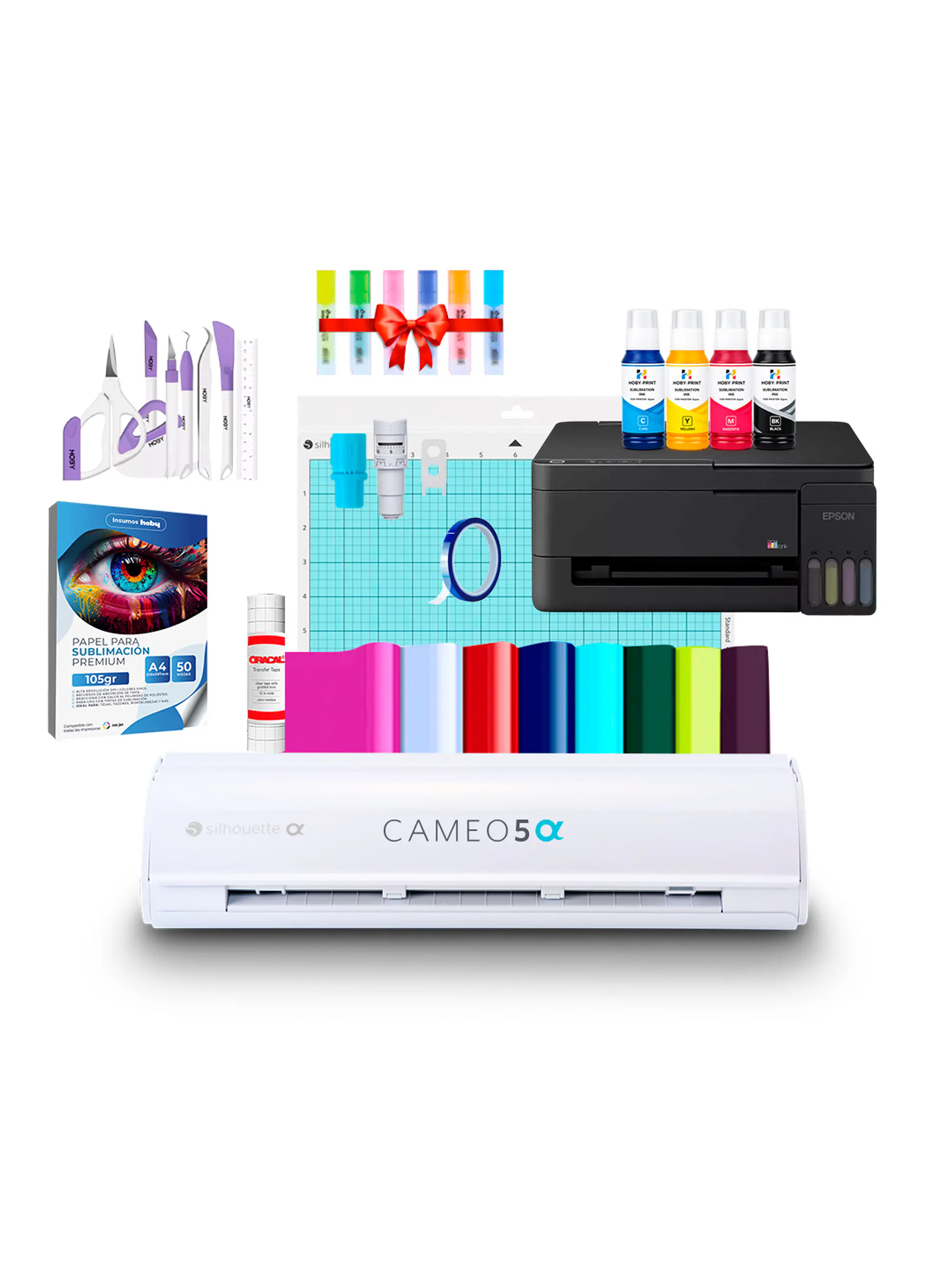 Kit Silhouette Cameo 5 Alfa + Impresora Epson L3310 Ab22 1