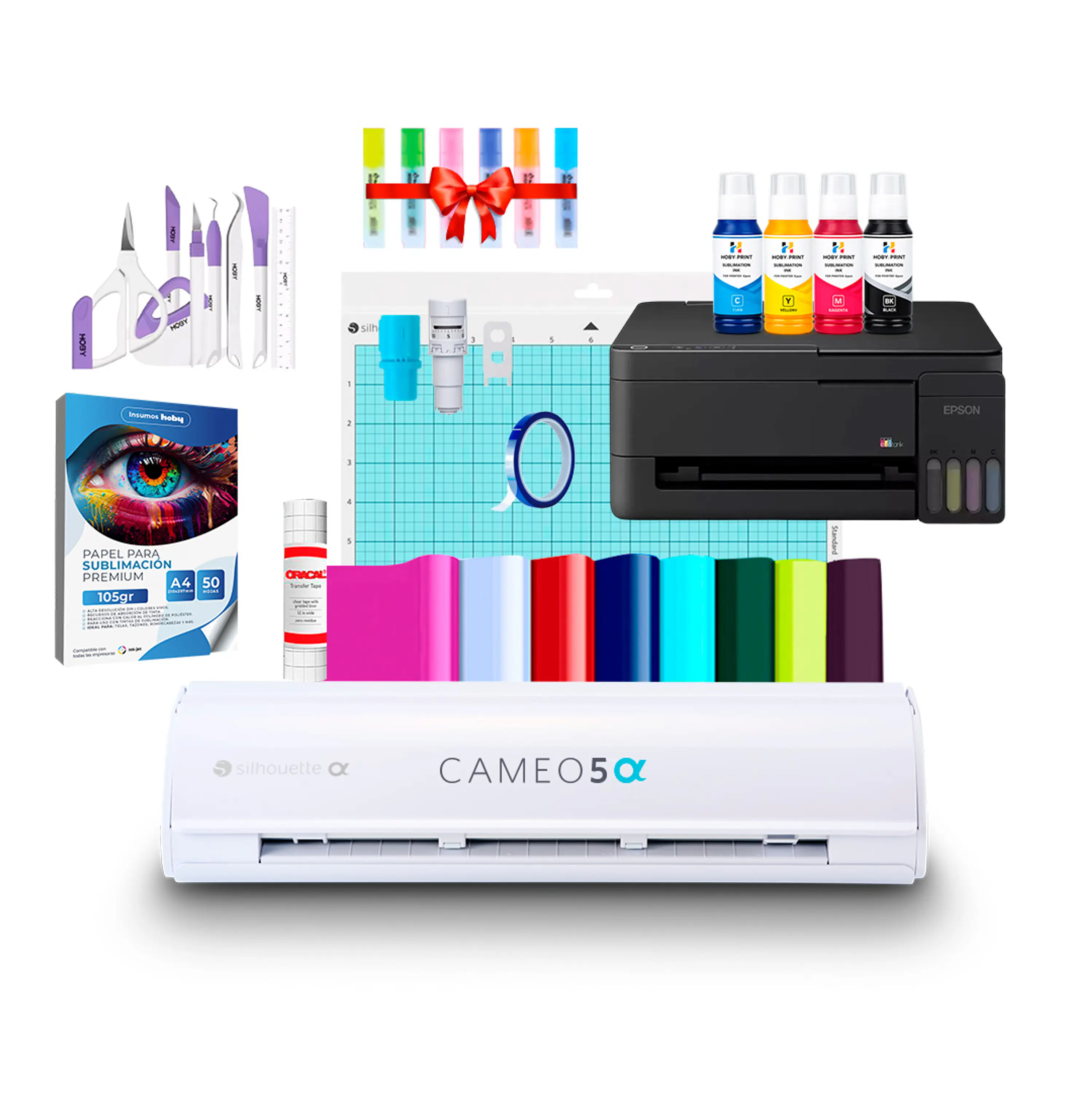 Kit Silhouette Cameo 5 Alfa + Impresora Epson L3310 Ab22 1