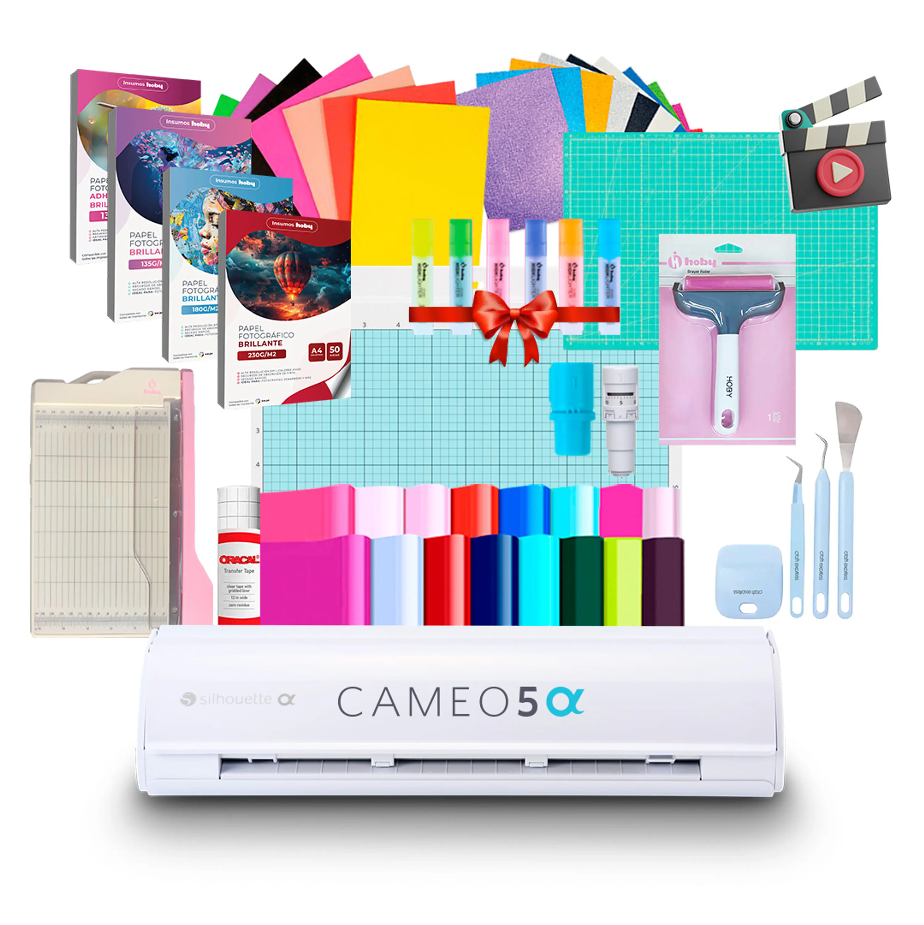 Kit Cameo 5 Alpha Blanca + Set Papeles Fotograficos e insumos 1