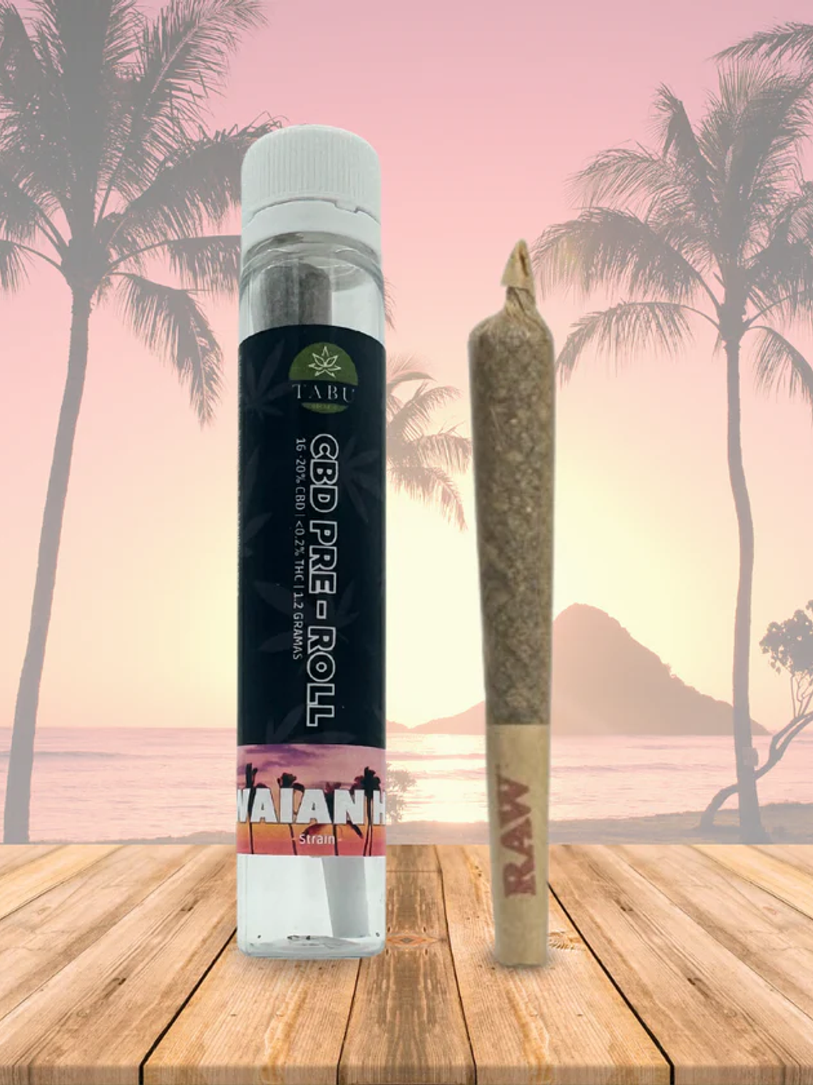 Cigarro enrolado - Pre Roll CBD Hawaiian Haze, 1.2g 1