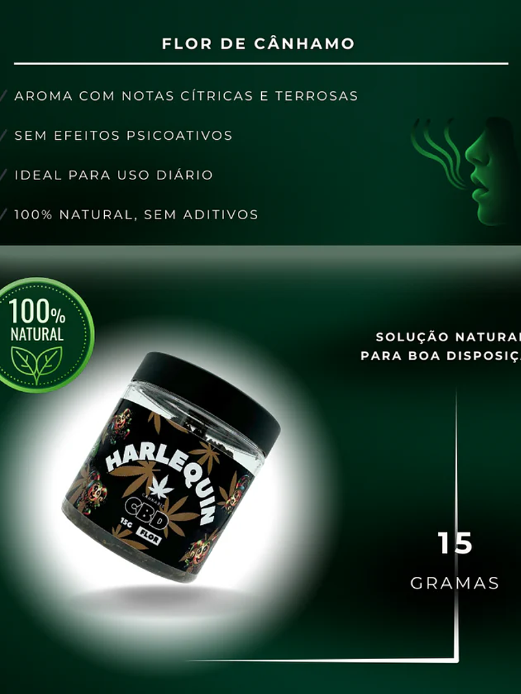 Flor de CBD Harlequin, 15 Gramas 3