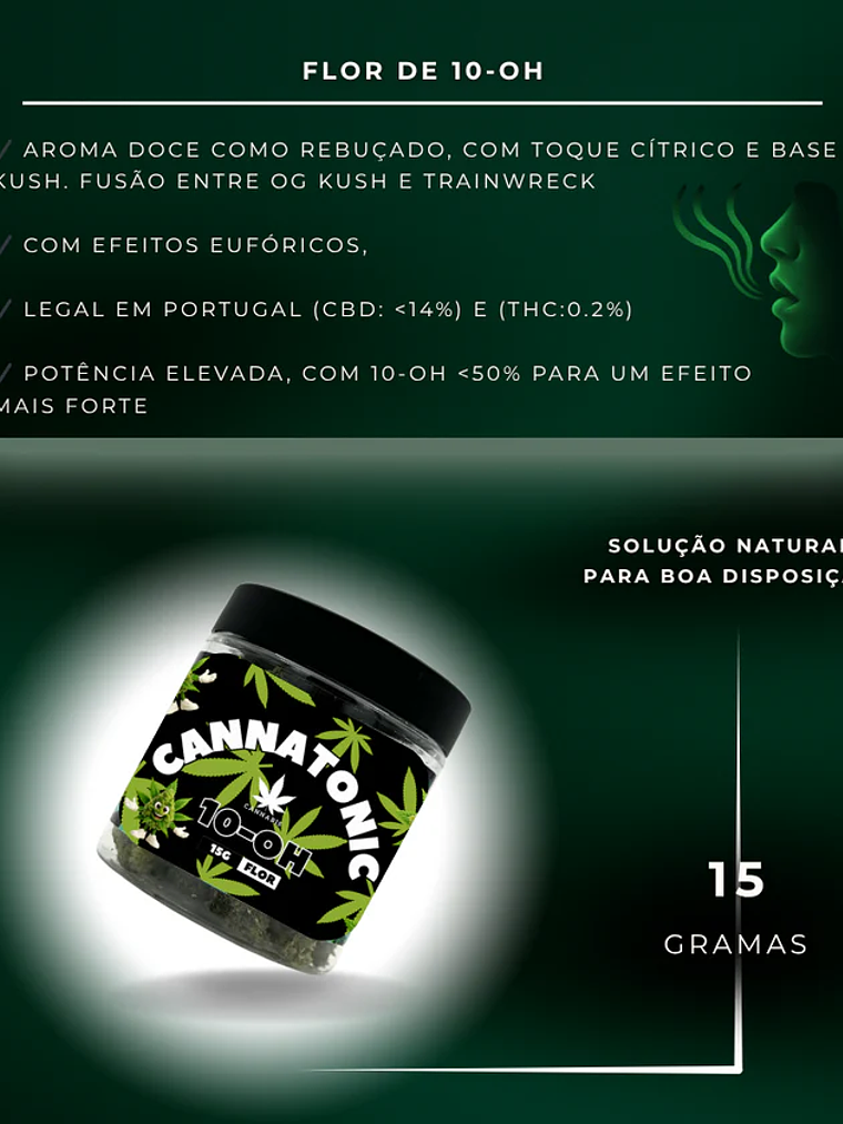 Flor de 10-OH Cannatonic 50%, 15g 2