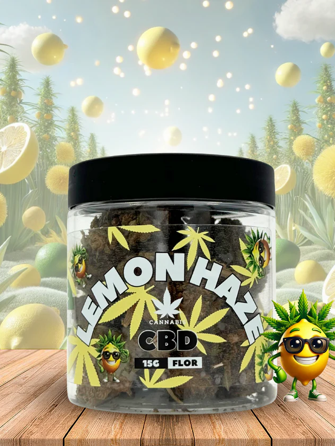 Flor de CBD Lemon Haze Premium, 15g 1