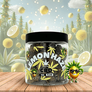 Flor de CBD Lemon Haze Premium, 15g