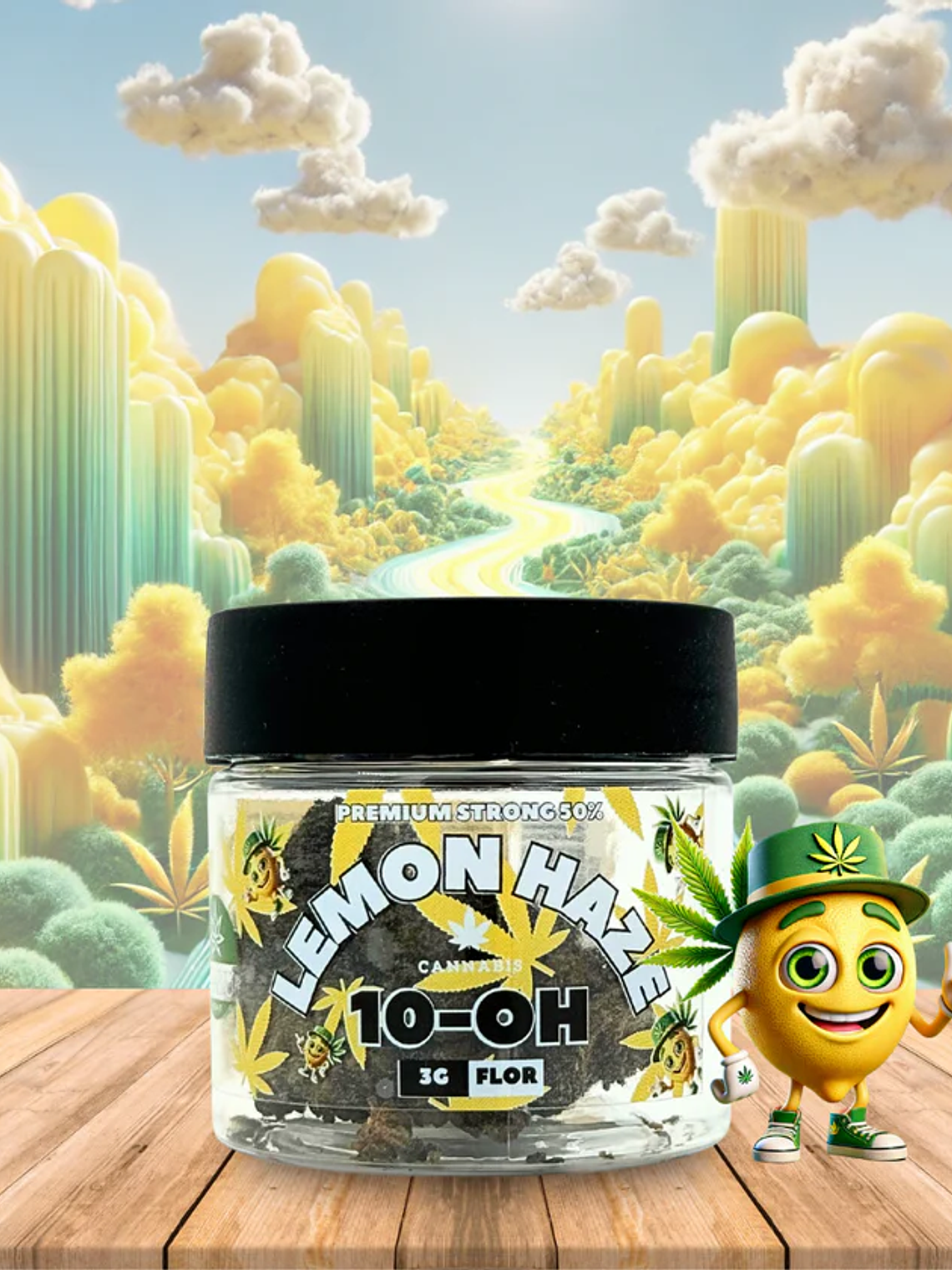 Flor de 10-OH Lemon Haze Premium Strong 50%, 3g 1