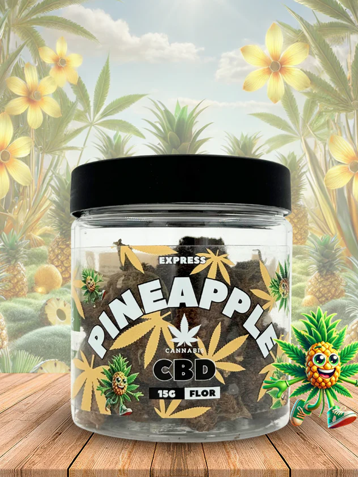 Flor de CBD Pineapple Express, 15 Gramas  1