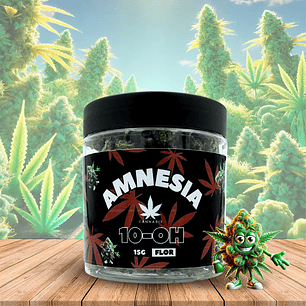 Flor de 10-OH Amnesia 50%, 15 Gramas