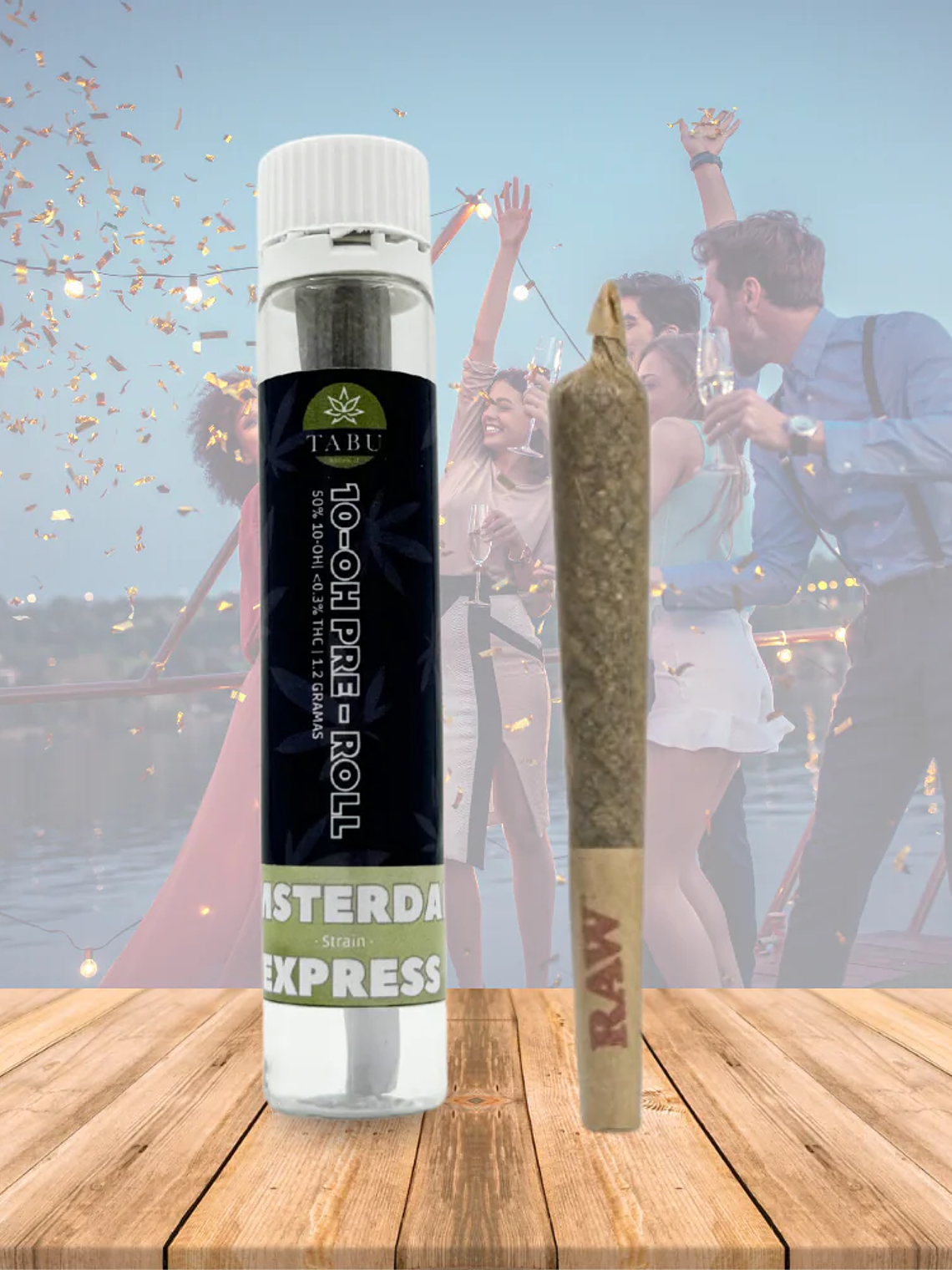 Cigarro enrolado - Pre Roll 10-OH 50%, AMSTERDAM EXPRESS  1.2g 1