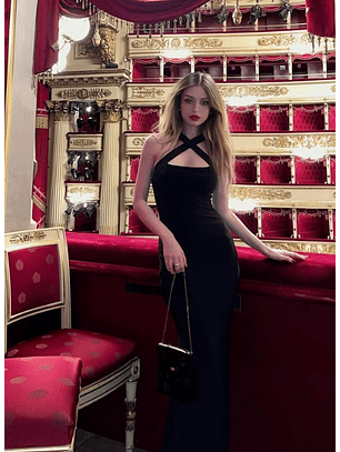 VESTIDO CRUZADO LARGO