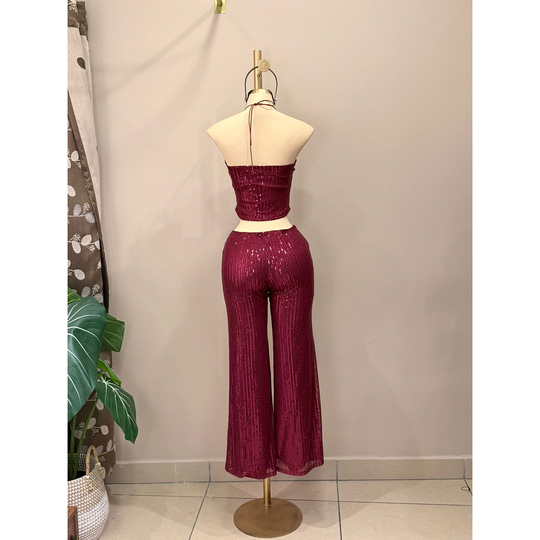 CONJUNTO MIA LENTEJUELAS VINO 3