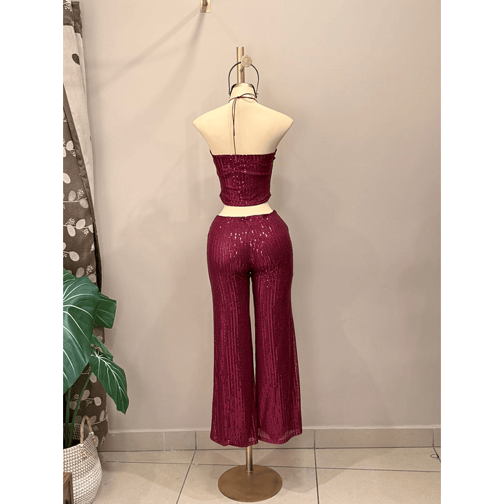 CONJUNTO MIA LENTEJUELAS VINO 3