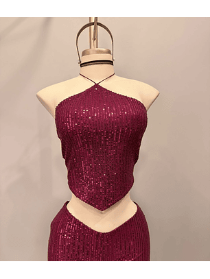 TOP MIA LENTEJUELAS VINO