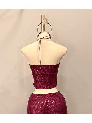 TOP MIA LENTEJUELAS VINO