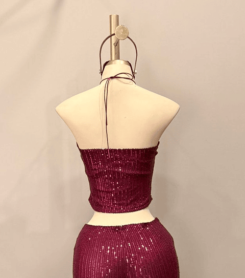 TOP MIA LENTEJUELAS VINO