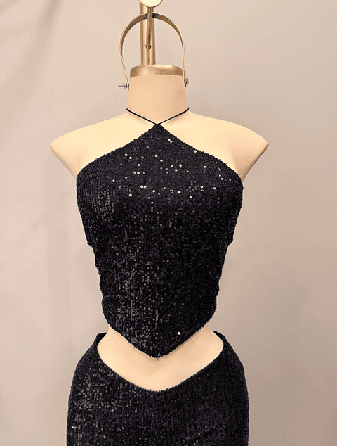 TOP MIA LENTEJUELAS NEGRO