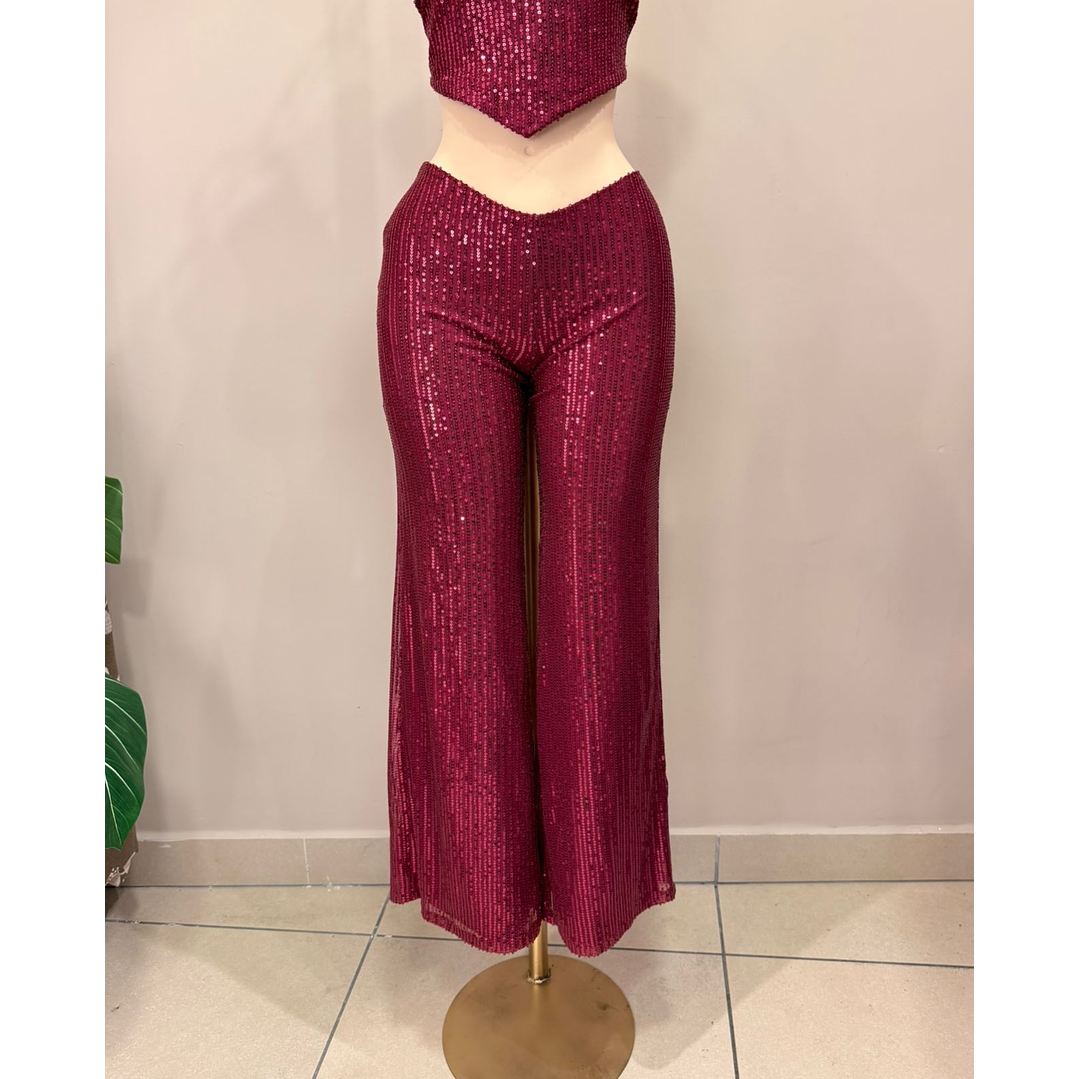 PANTALON LENTEJUELAS VINO 1