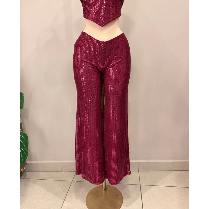 PANTALON LENTEJUELAS VINO 1