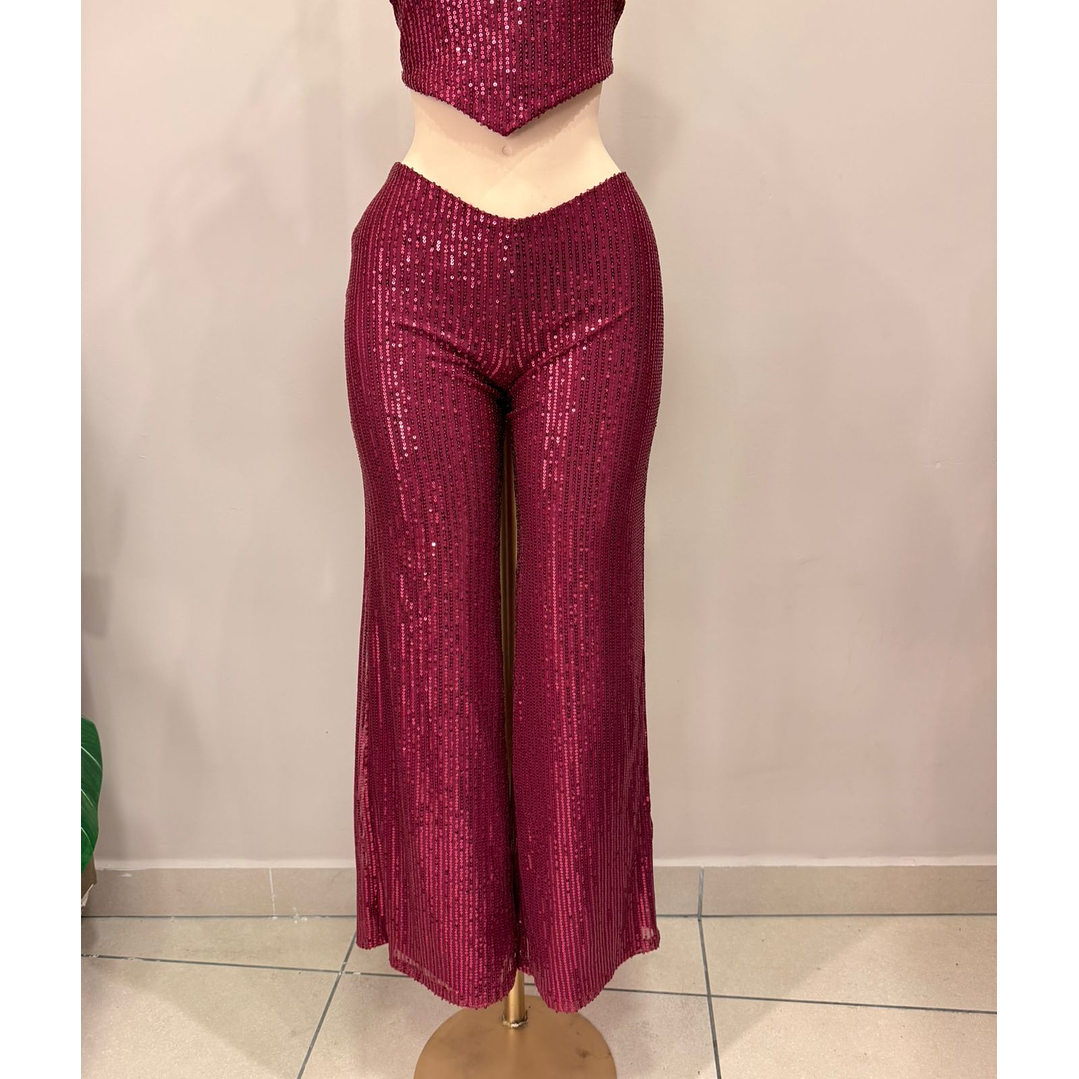 PANTALON LENTEJUELAS VINO 3