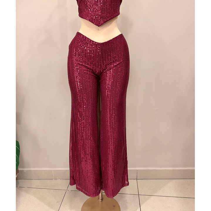PANTALON LENTEJUELAS VINO 3