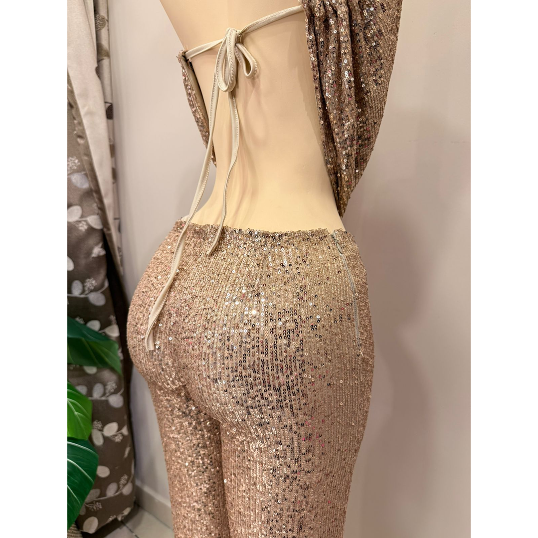 PANTALON LENTEJUELAS DORADO 2