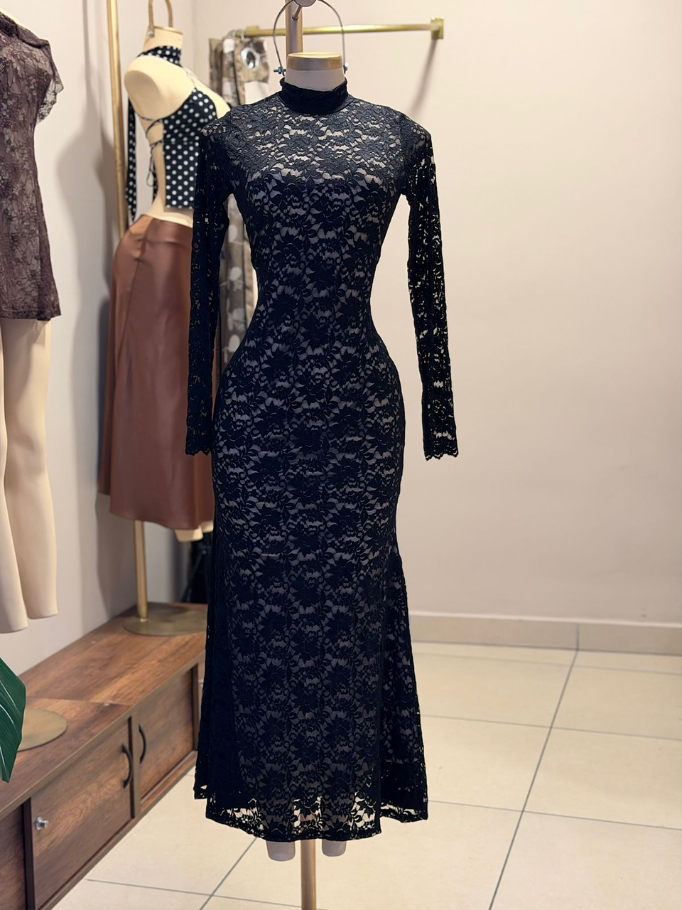 VESTIDO LARGO JANICE ENCAJE 1