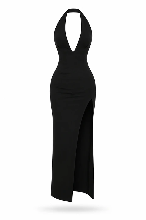 VESTIDO VIKI LARGO ABIERTO
