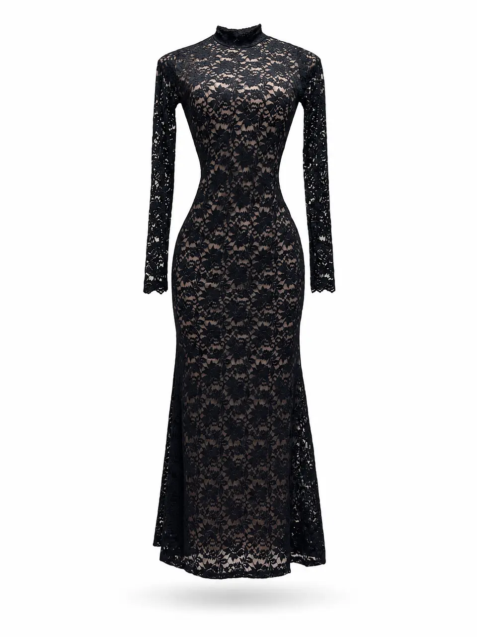 VESTIDO LARGO PRINCESS ENCAJE 1