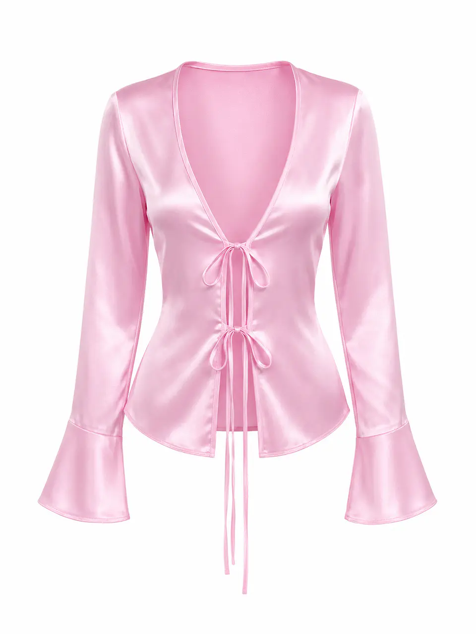BLUSA ROSA SATINADA 1