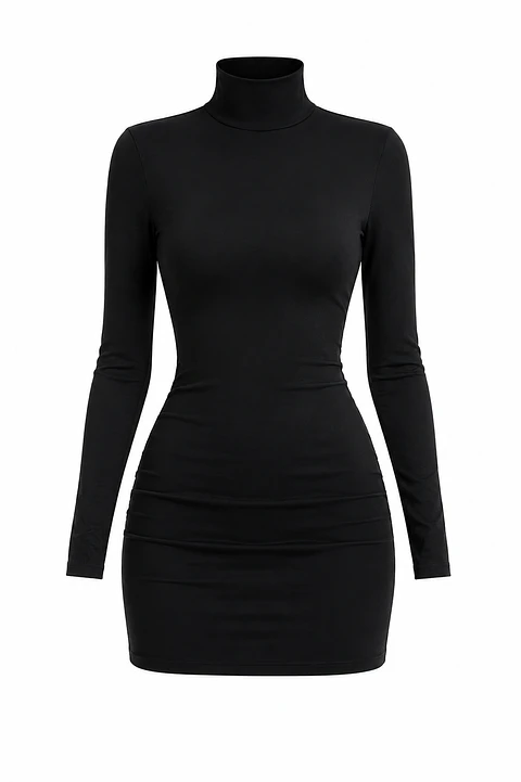 VESTIDO CAFARENA MANGA LARGA