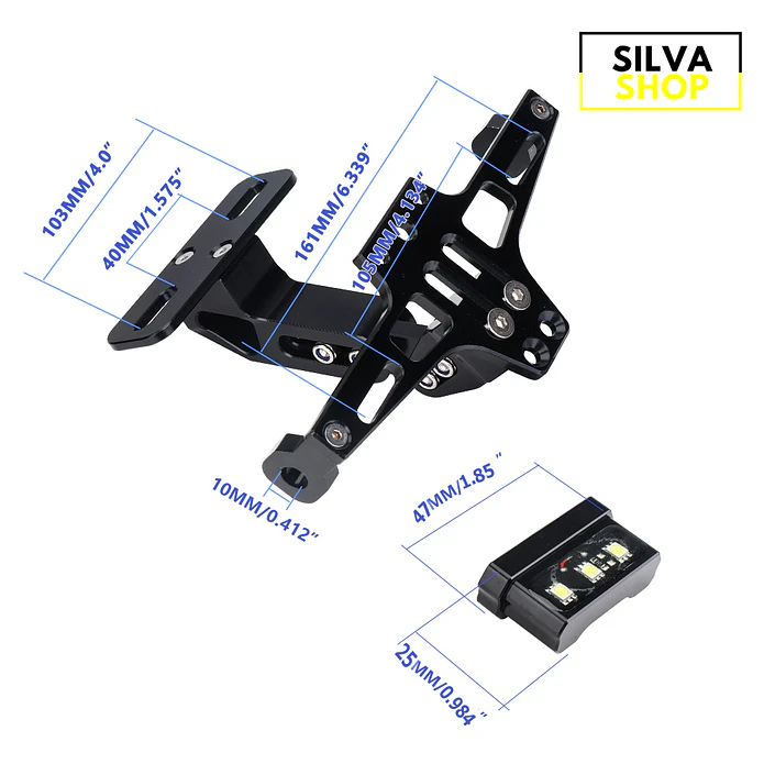 Universal Short Plate Support for Motorcycle 5