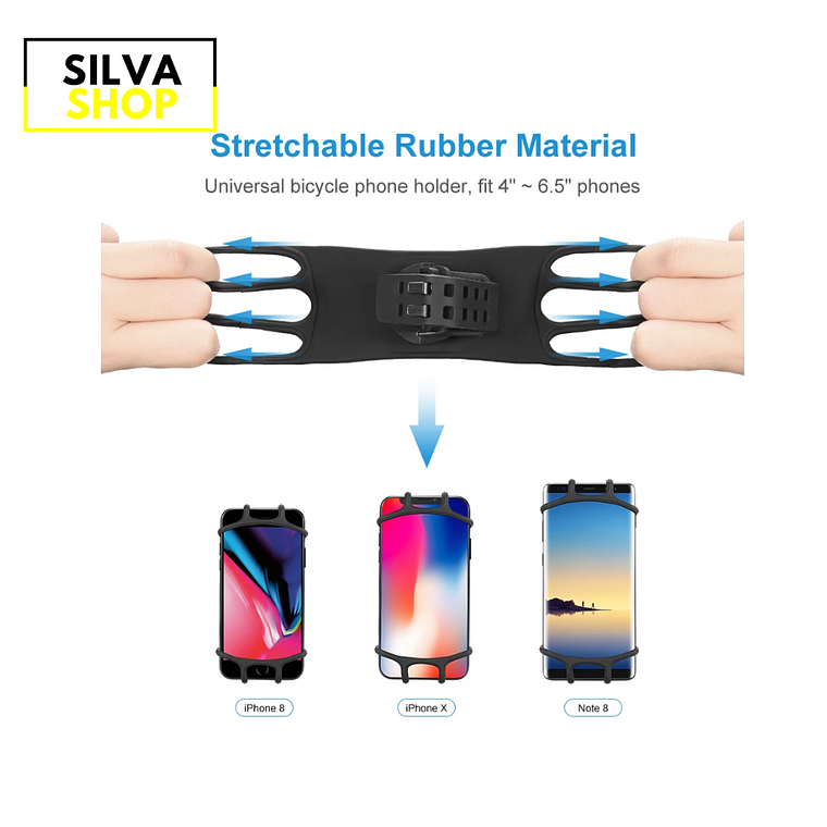 Suporte de Telemóvel Flexível para Mota/ Bicicleta / Trotinete 2