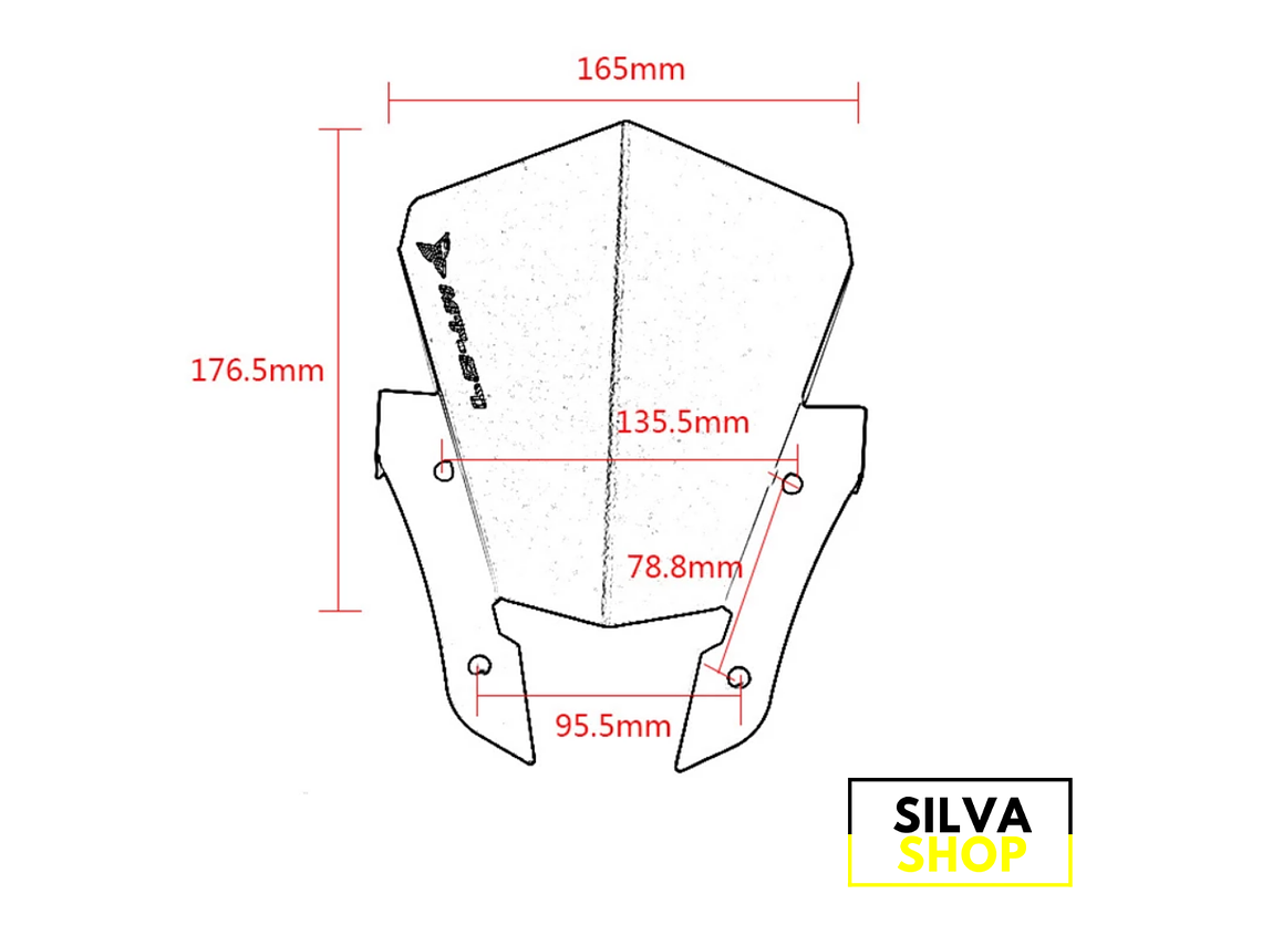 Vidro Defletor MT 07 2013-2017 2