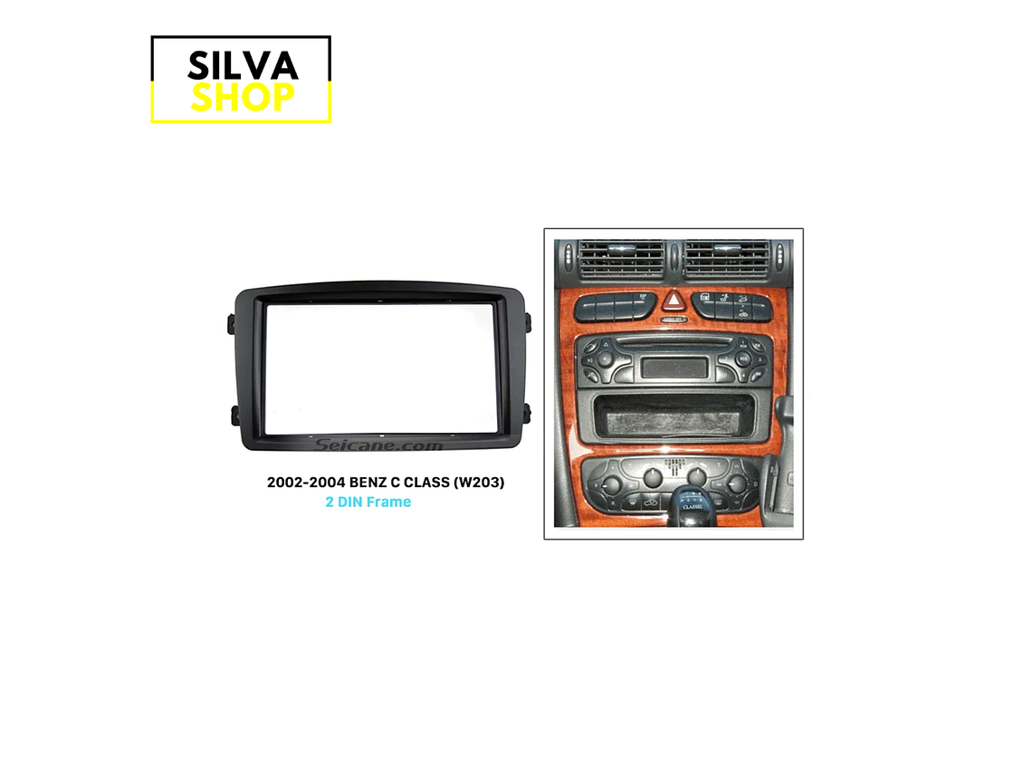 Moldura Mercedes W203 2DIN 1