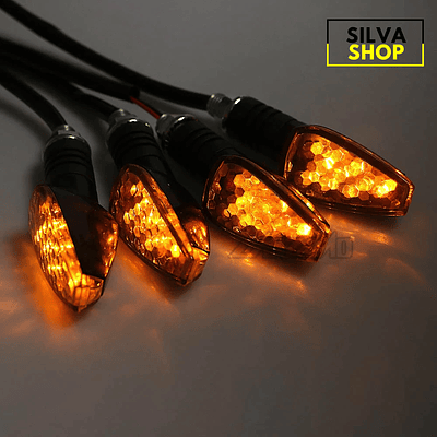 Intermitentes LED pequeños para motocicletas