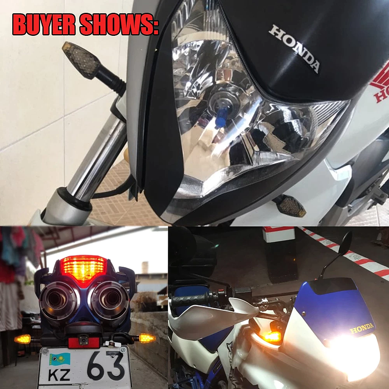 Small LED Turn Signals for Motorcycle 3