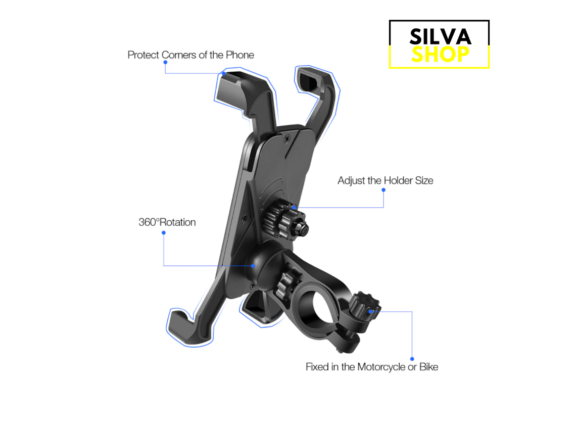Cell Phone Support for Motorcycle 2