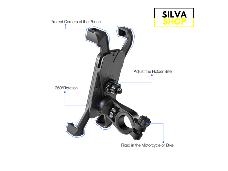 Cell Phone Support for Motorcycle 2