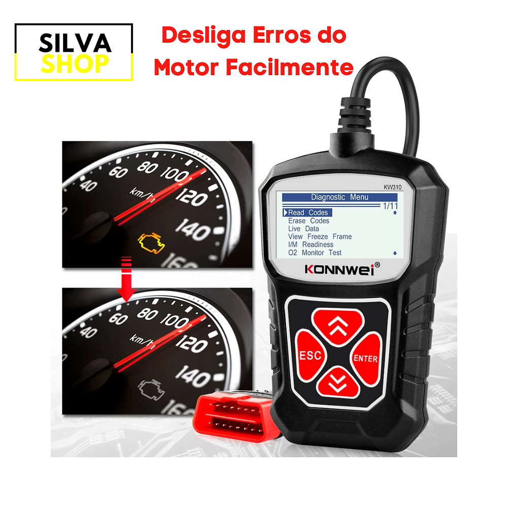  Máquina de Diagnóstico Automóvel OBD2