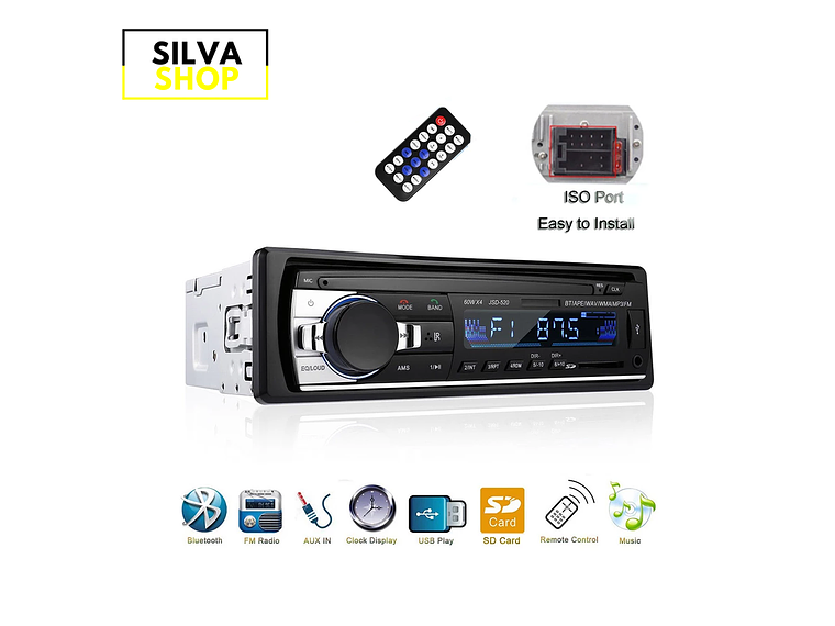 1DIN radio with Bluetooth 2
