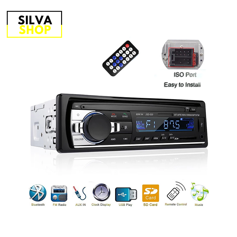1DIN radio with Bluetooth 2
